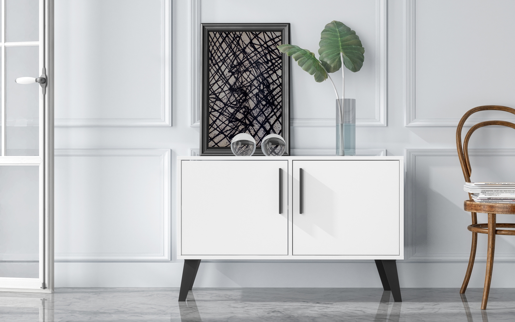 Exmore White Sideboard - Thumbnail - Image 2