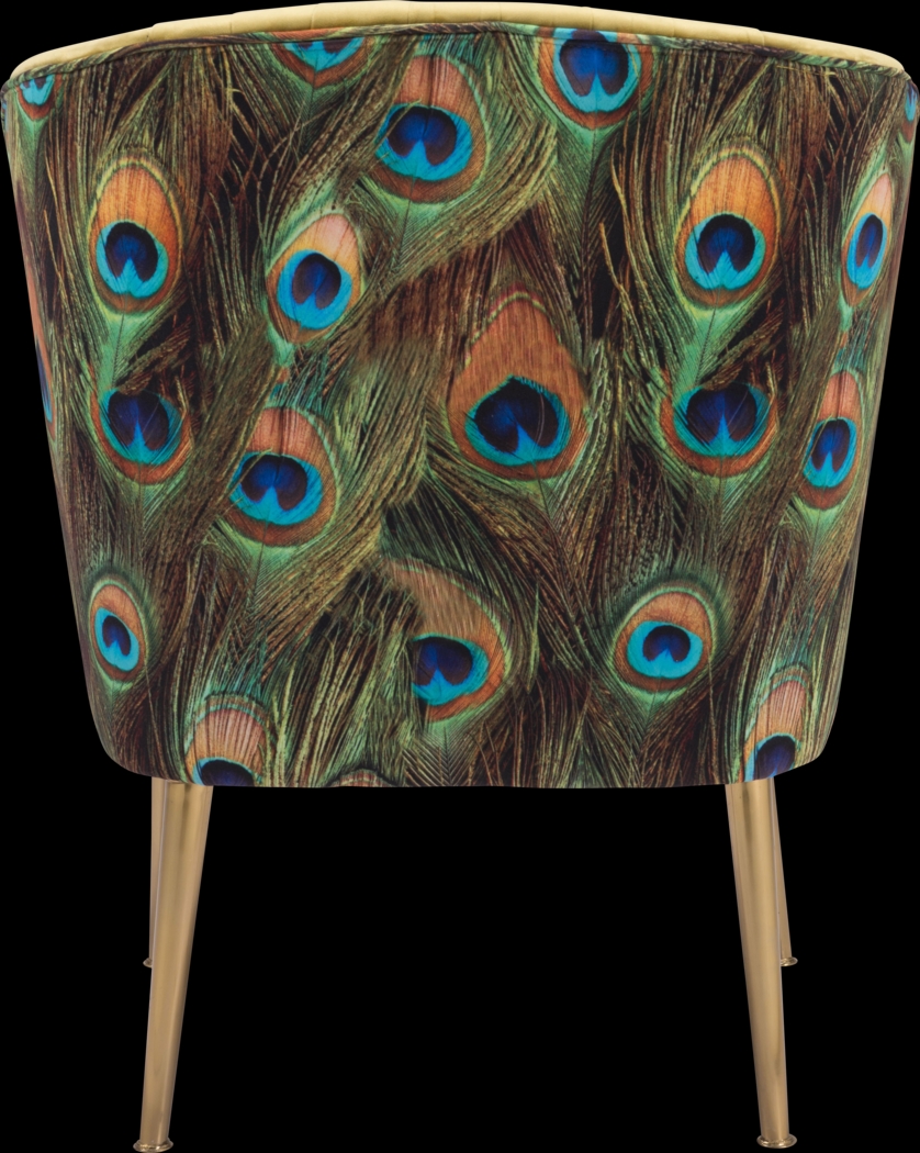 Exotic Flair Yellow Accent Chair - Thumbnail - Image 4