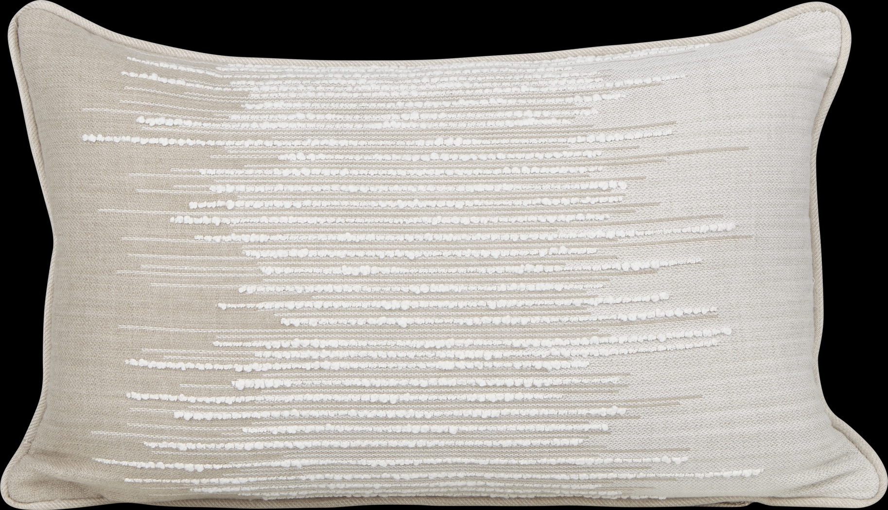 Expanse Cloud Beige Indoor/Outdoor Accent Pillow - Thumbnail - Image 1