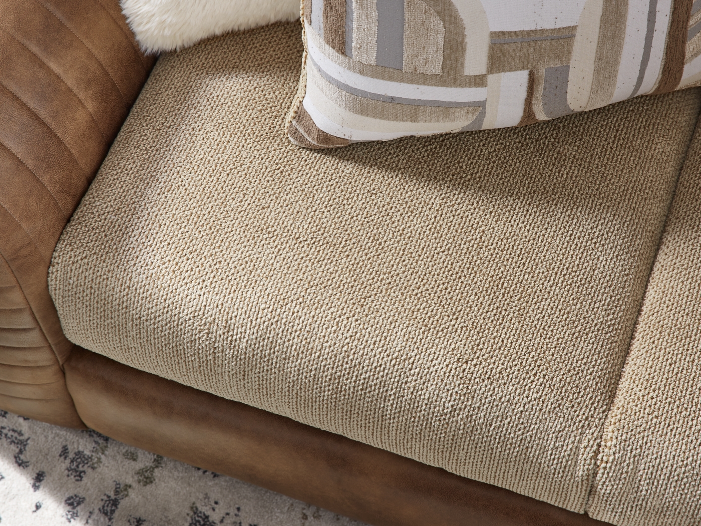 Exton Brown Loveseat - Thumbnail - Image 4