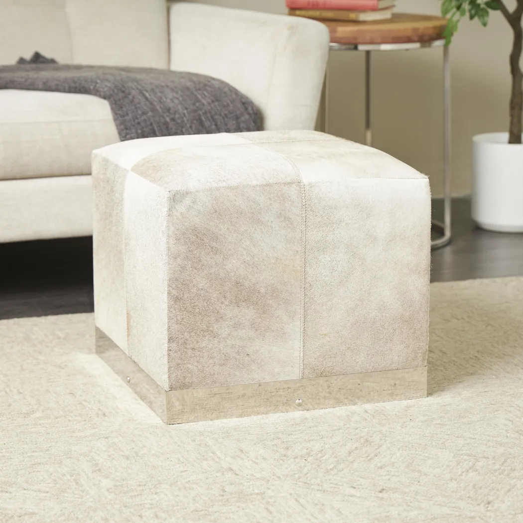 Eyleene Gray Pouf - Image 2