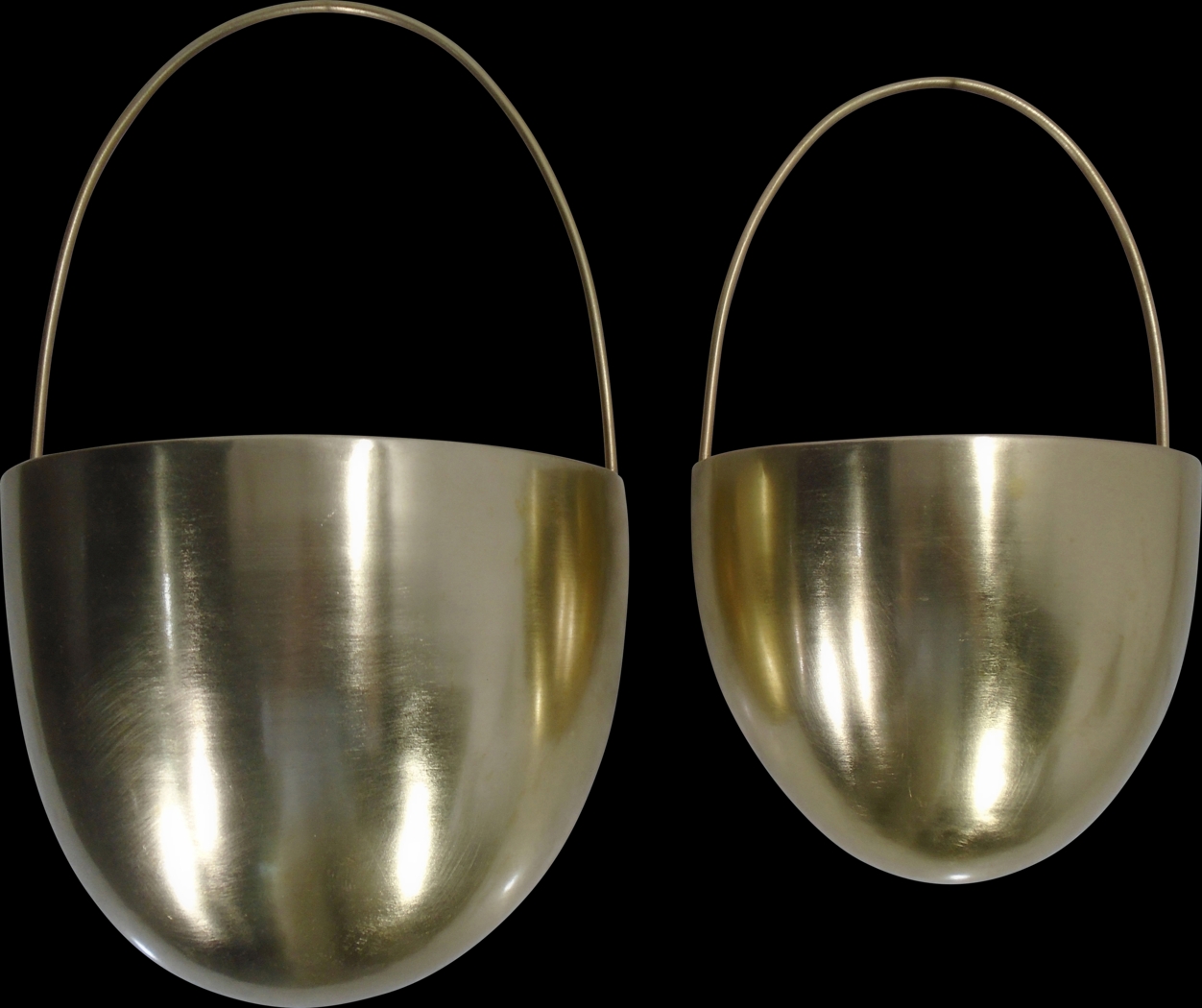 Eyrre Gold Hanging Planter, Set of 2 - Thumbnail - Image 1