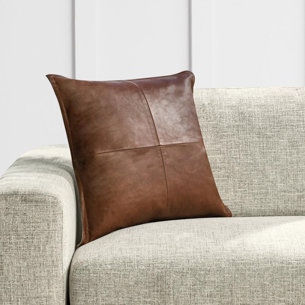 Ezama Brown Accent Pillow - Thumbnail - Image 2