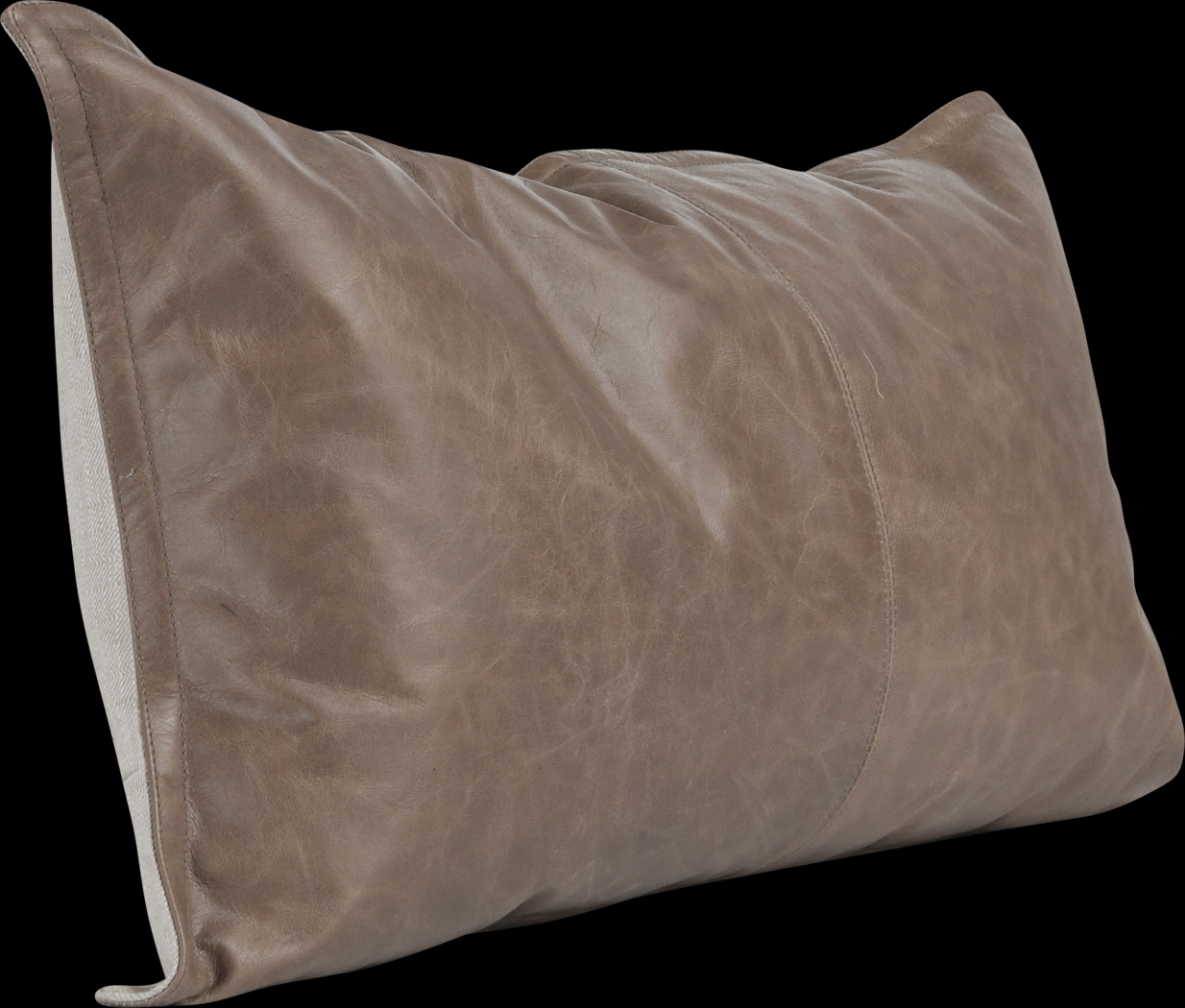 Ezama Taupe Lumbar Pillow - Thumbnail - Image 3