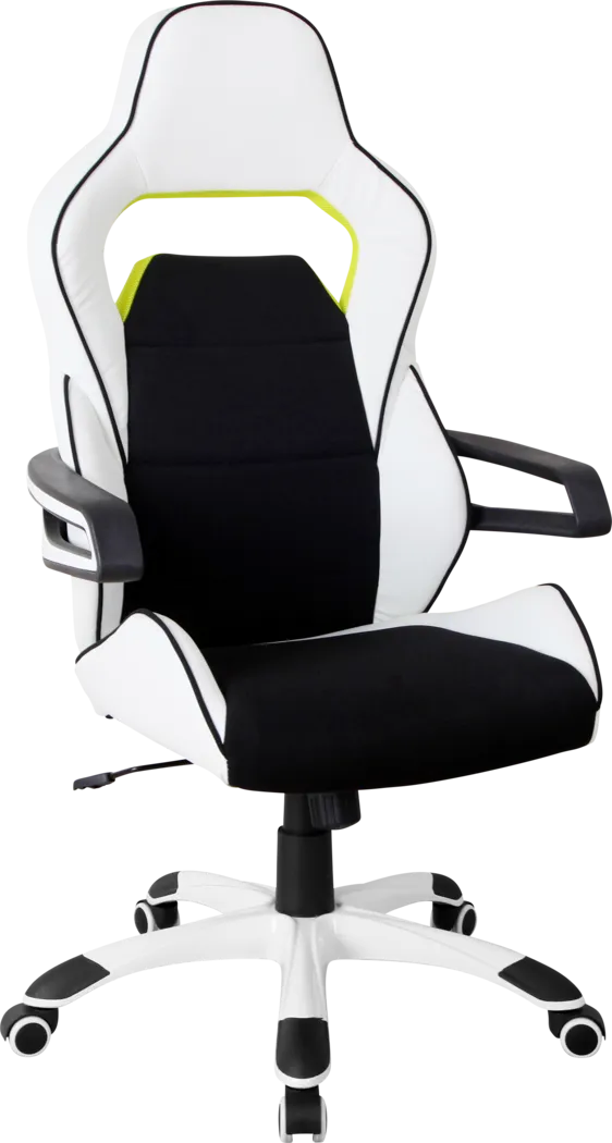 Ezano White Office Chair - Thumbnail - Image 3