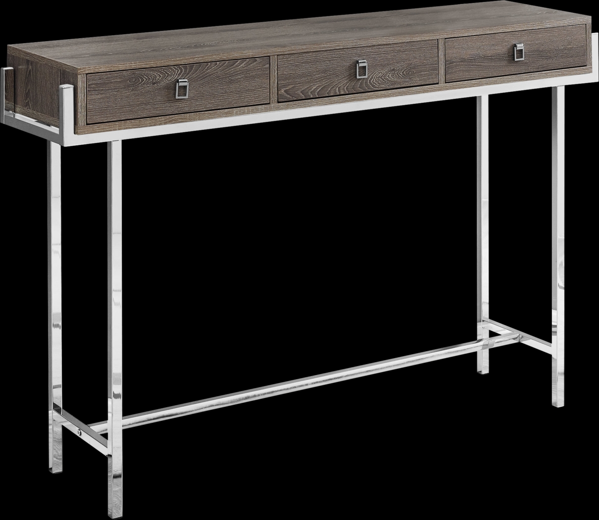 Ezell Taupe Console Table - Thumbnail - Image 1
