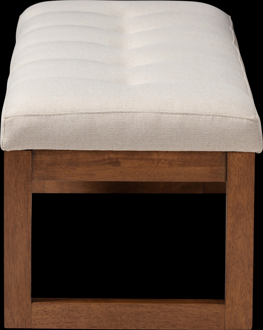Ezelle Beige Bench - Thumbnail - Image 3