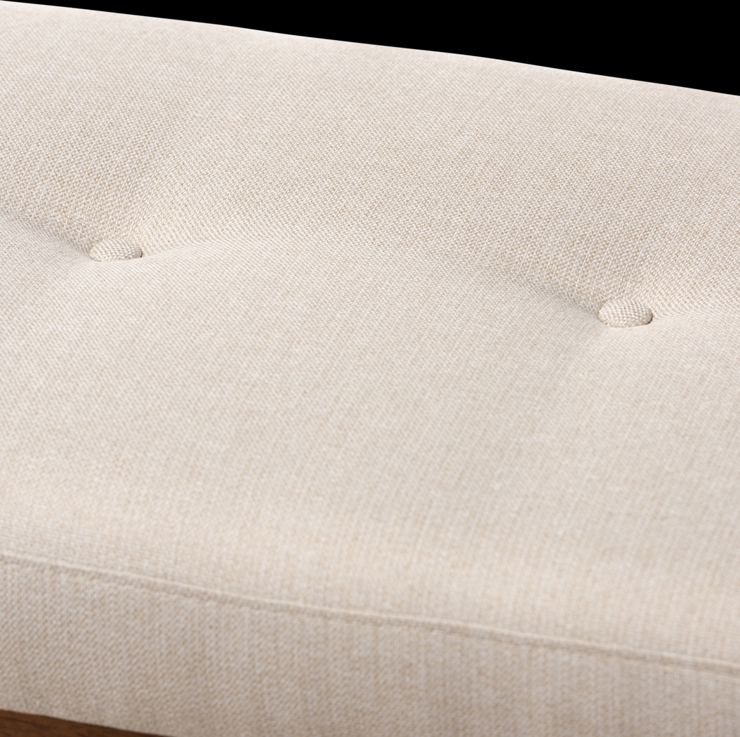 Ezelle Beige Bench - Thumbnail - Image 4