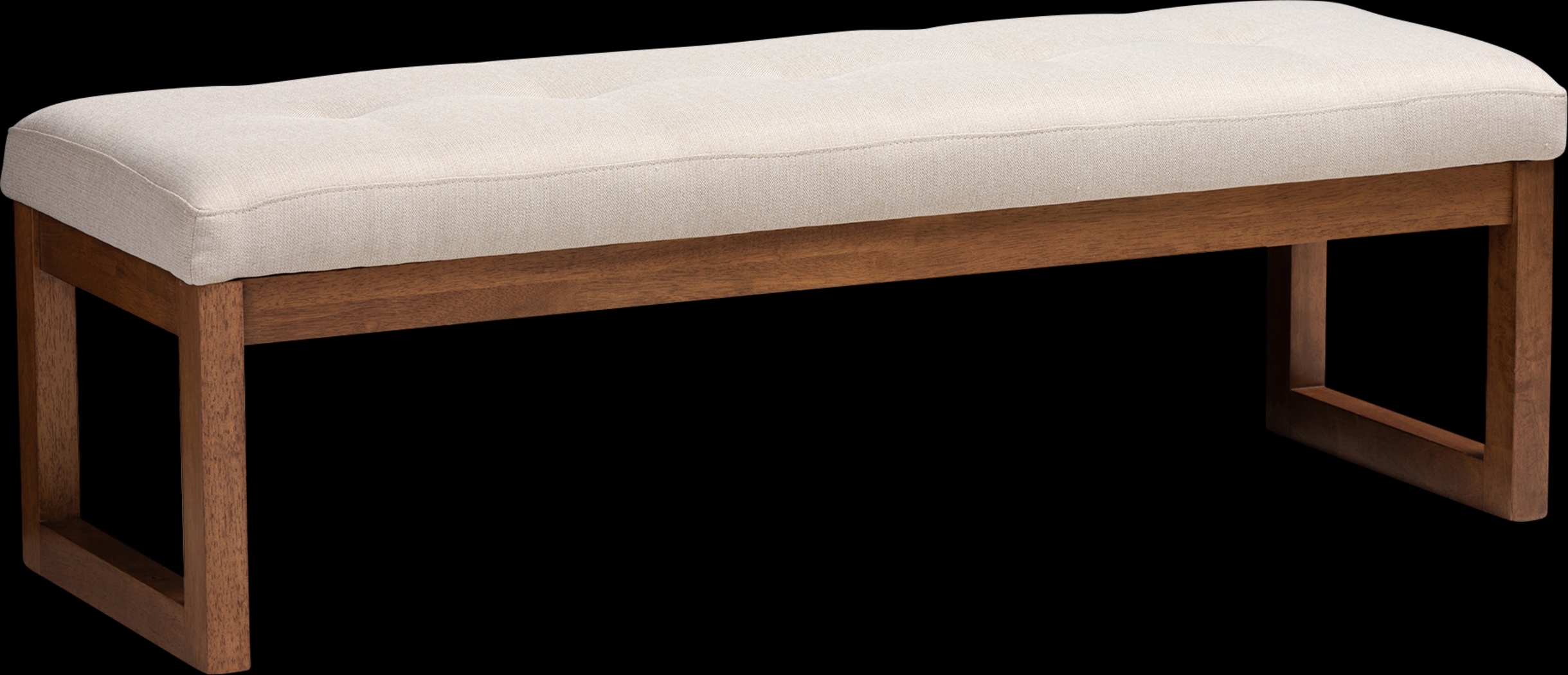 Ezelle Beige Bench - Thumbnail - Image 1