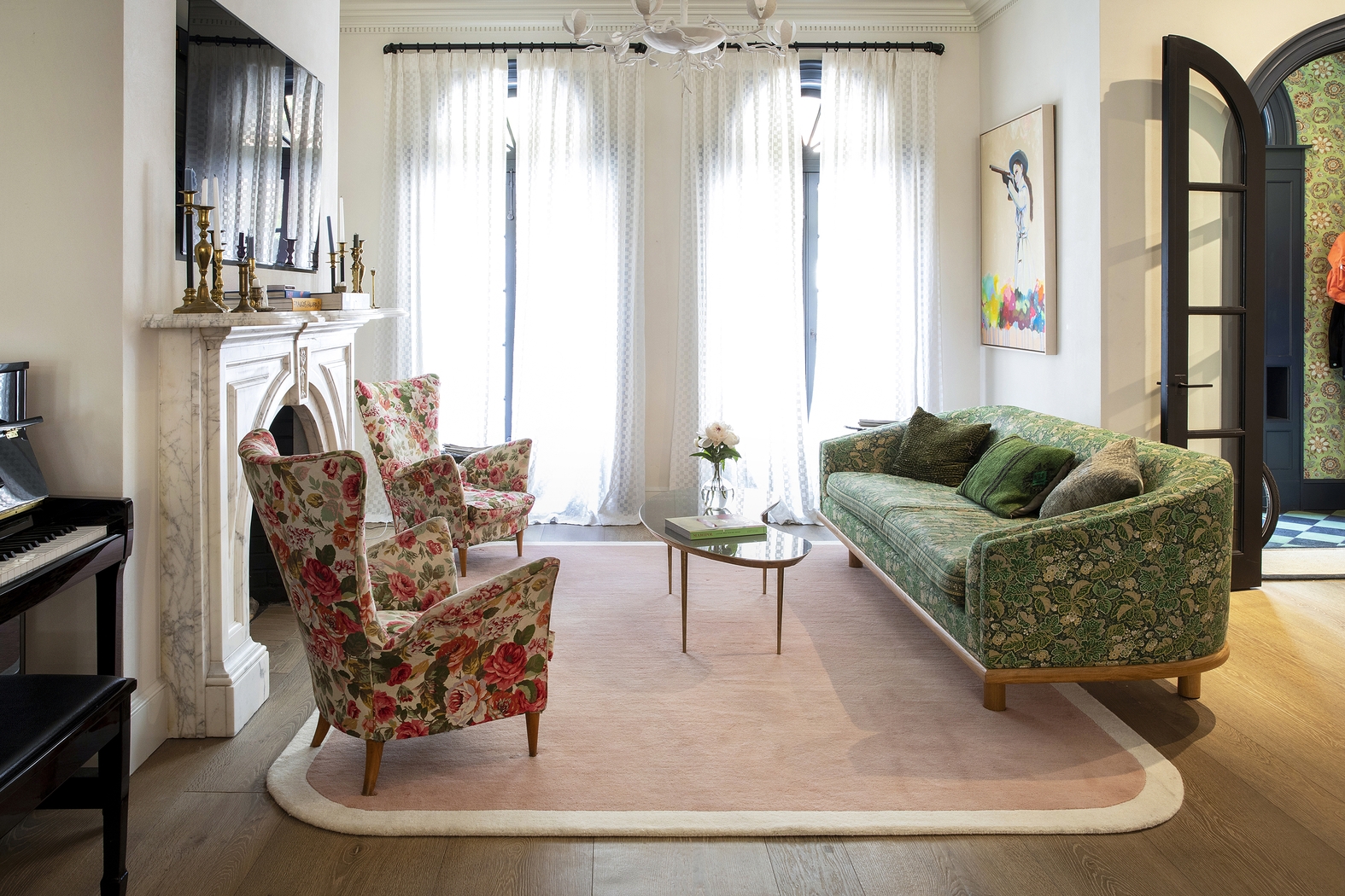 Fabian Pink 3'6 x 5'6 Rug - Thumbnail - Image 2