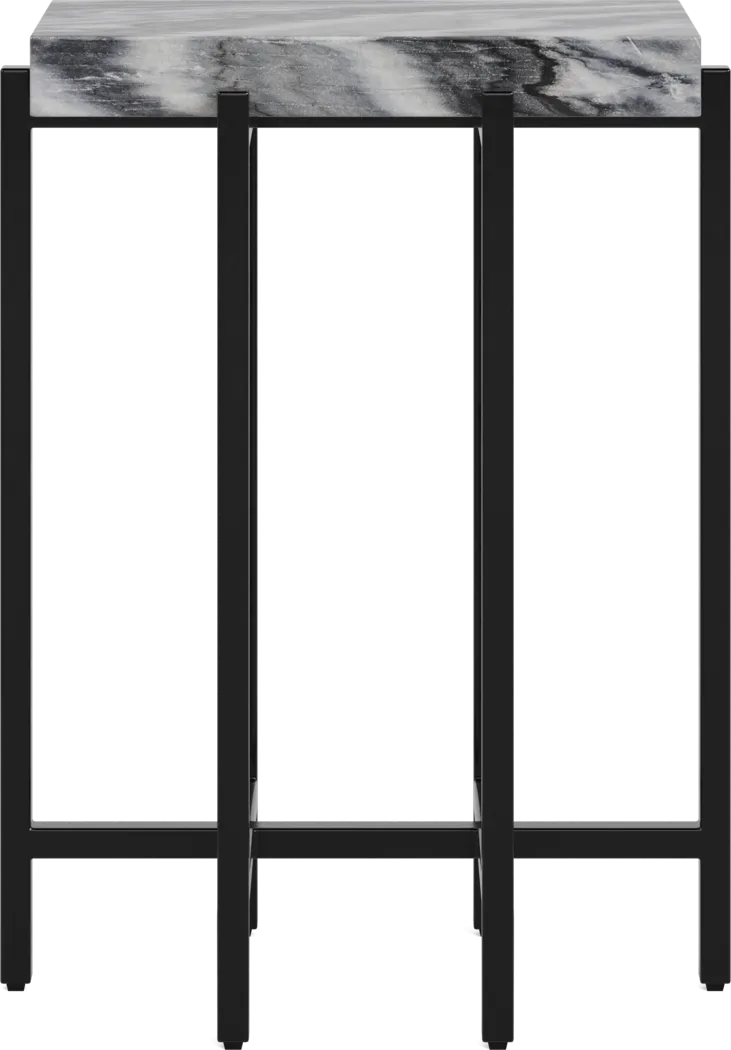 Fablebrook Gray Marble Accent Table - Thumbnail - Image 2