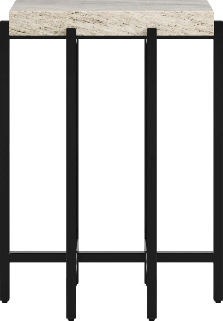 Fablebrook Ivory Marble Accent Table - Thumbnail - Image 2