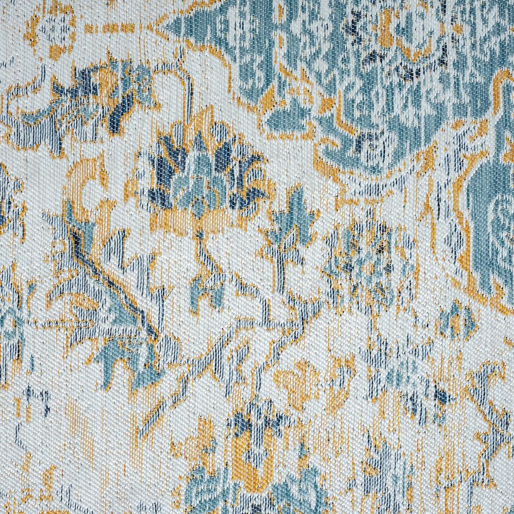 Fadika Blue 7'10 x 9'10 Indoor/Outdoor Rug - Thumbnail - Image 8