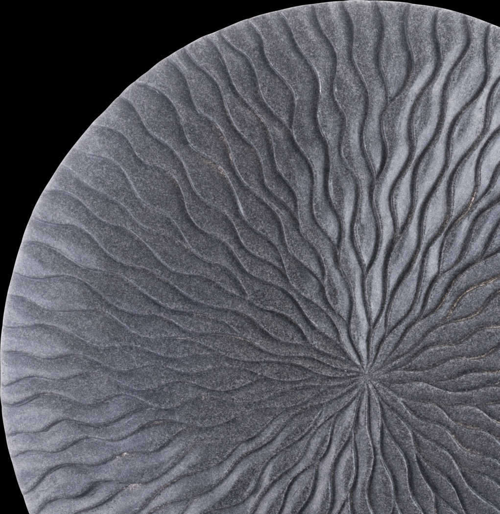 Faerir Gray Large Outdoor Round Wave Plaque - Thumbnail - Image 4
