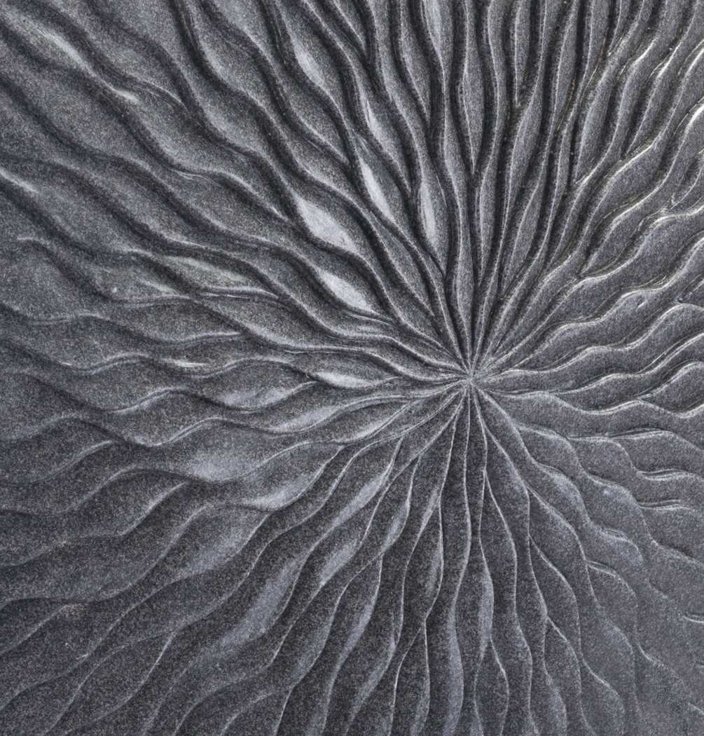 Faerir Gray Large Outdoor Round Wave Plaque - Thumbnail - Image 5