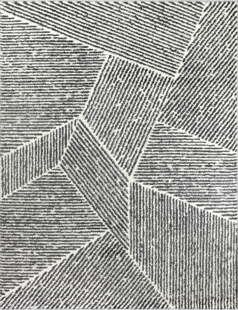 Faippen Gray/White 5'3 x 7' Rug - Thumbnail - Image 1