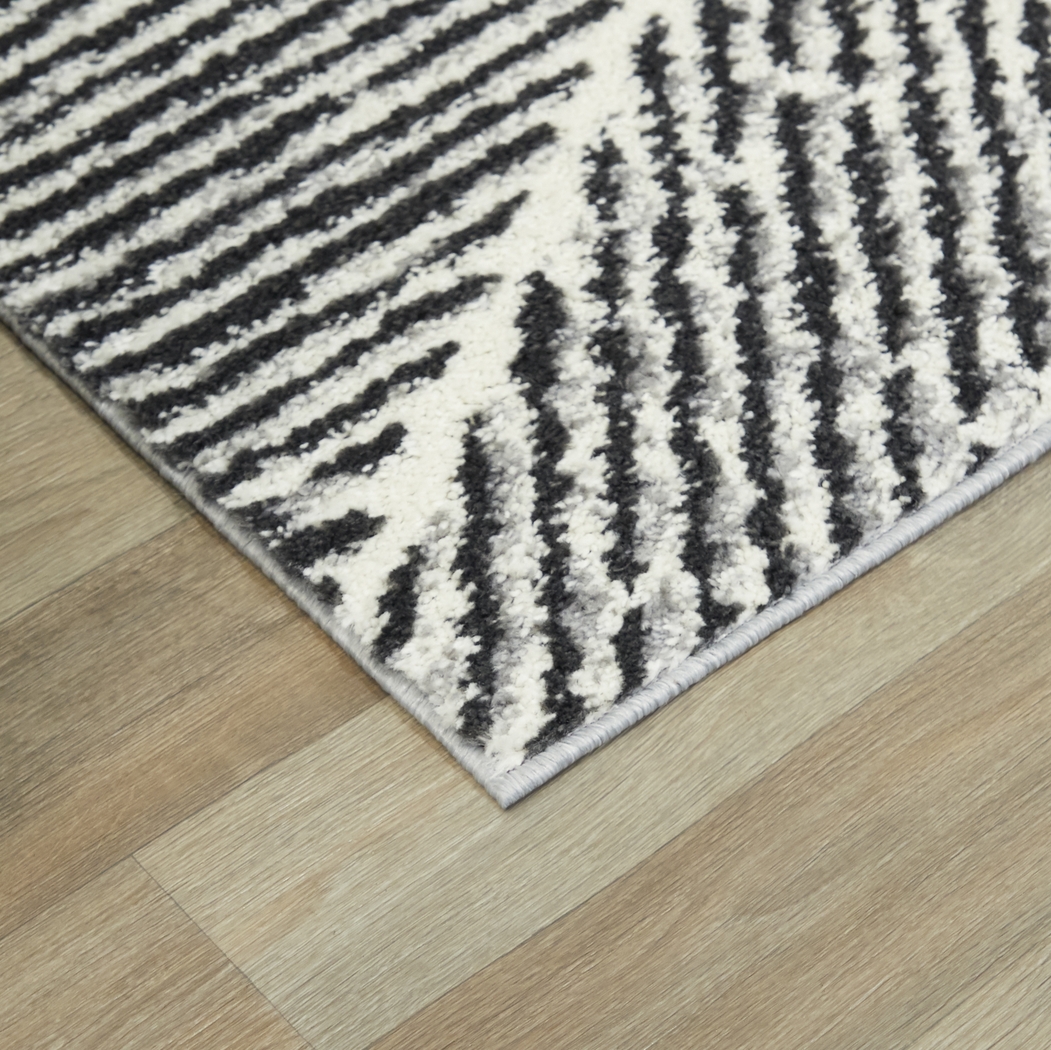 Faippen Gray/White 7'10 x 10' Rug - Thumbnail - Image 5