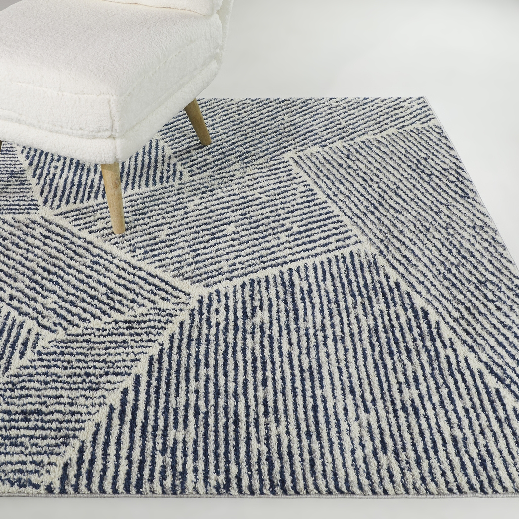 Faippen Ivory/Blue 5'3 x 7' Rug - Thumbnail - Image 2