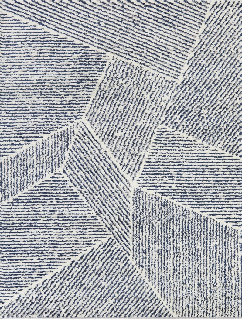 Faippen Ivory/Blue 5'3 x 7' Rug - Thumbnail - Image 1