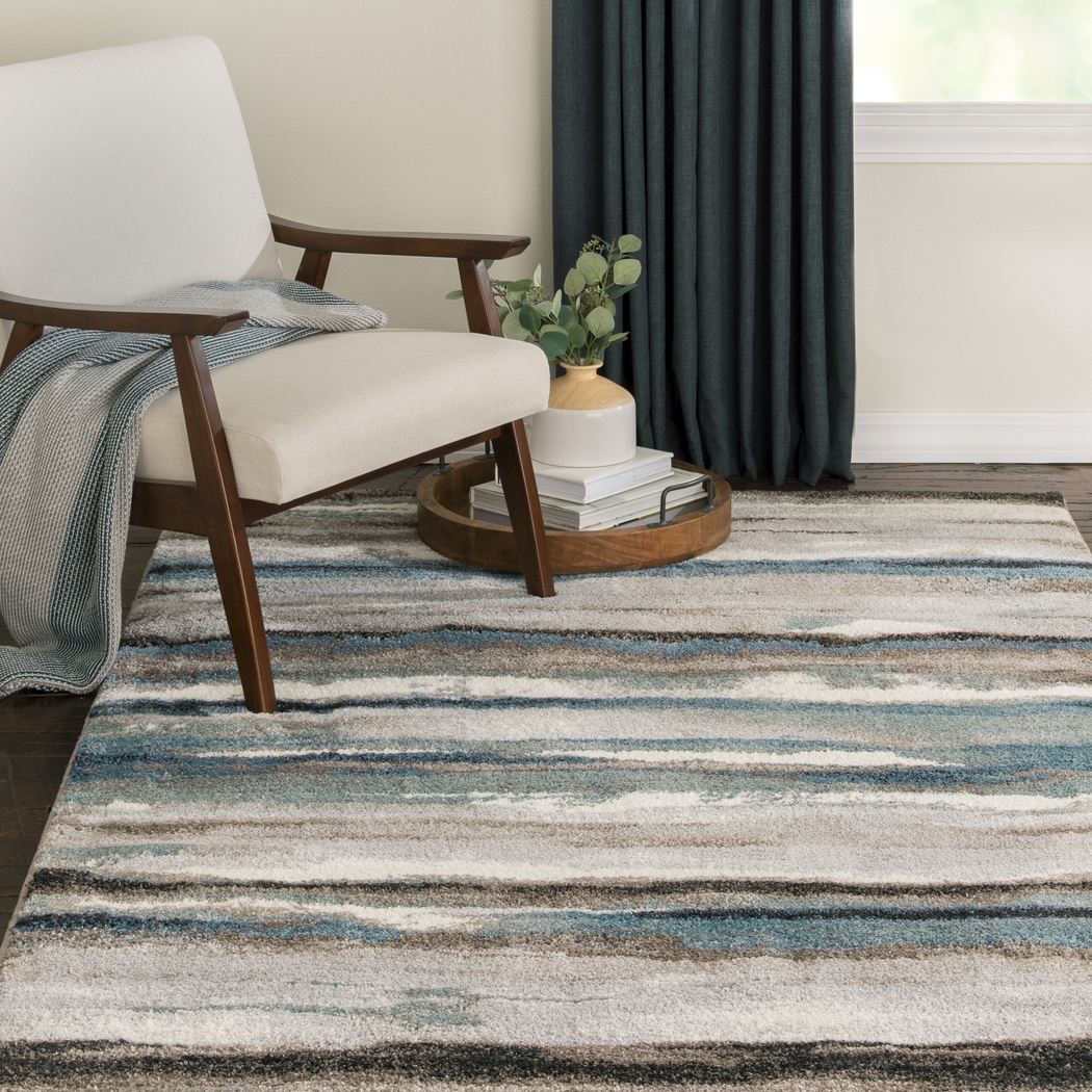 Fairen Blue 5' x 7'6 Rug - Thumbnail - Image 2