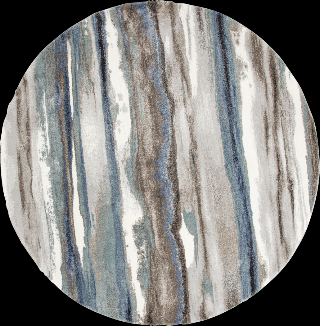 Fairen Multi 7'8 Round Rug - Thumbnail - Image 1