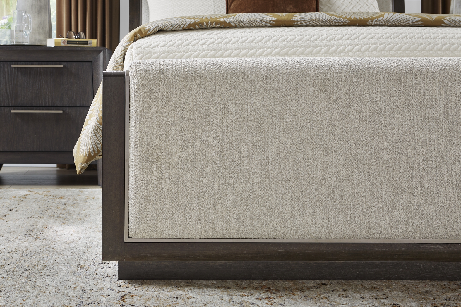 Fairfax Gray 5 Pc Queen Upholstered Bedroom - Thumbnail - Image 6