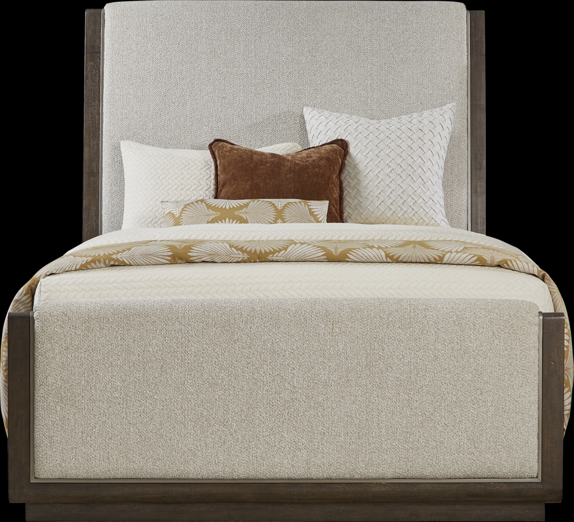 Fairfax Gray 5 Pc Queen Upholstered Bedroom - Thumbnail - Image 2