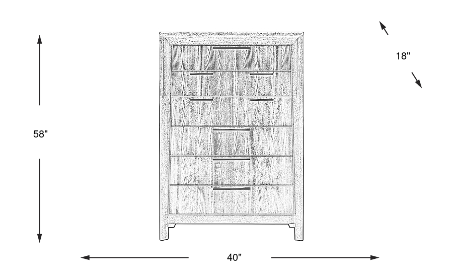 Dimension Image. Please refer to the Dimension Tab on this page for dimension details.