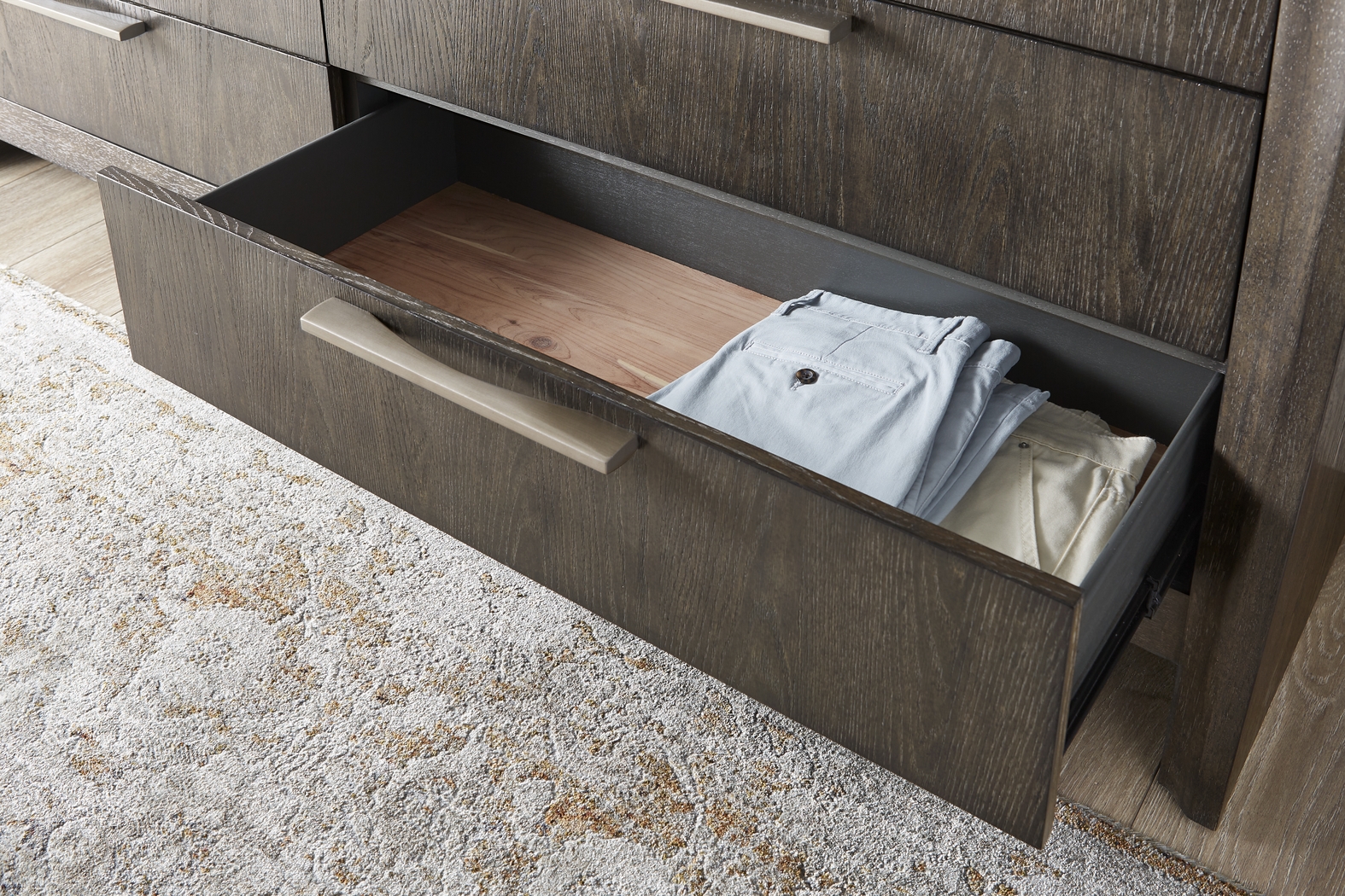 Fairfax Gray 5 Pc Queen Upholstered Bedroom - Thumbnail - Image 11