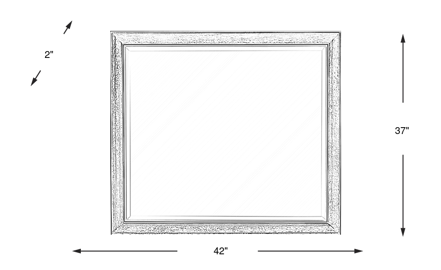 Dimension Image. Please refer to the Dimension Tab on this page for dimension details.