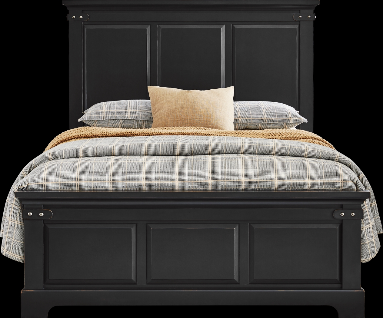 Fairhaven Black 7 Pc King Panel Bedroom - Thumbnail - Image 2