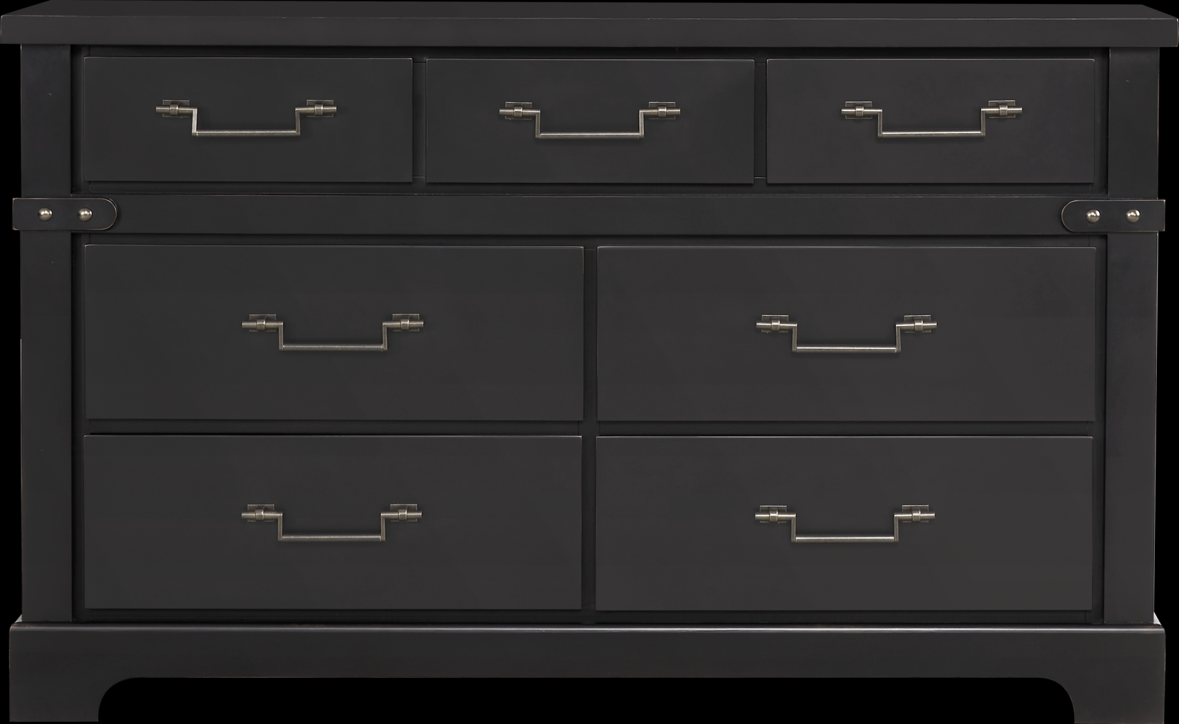 Fairhaven Black 7 Pc King Panel Bedroom - Thumbnail - Image 5