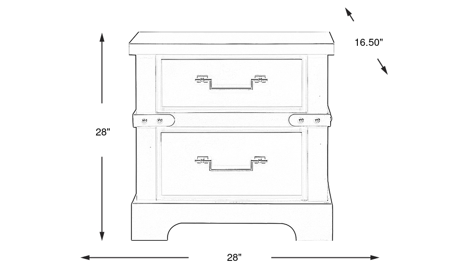 Dimension Image. Please refer to the Dimension Tab on this page for dimension details.
