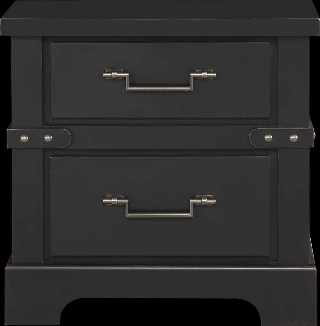 Fairhaven Black 7 Pc King Panel Bedroom - Thumbnail - Image 9