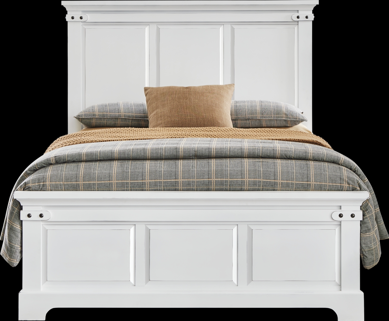 Fairhaven White 5 Pc King Panel Bedroom - Thumbnail - Image 2