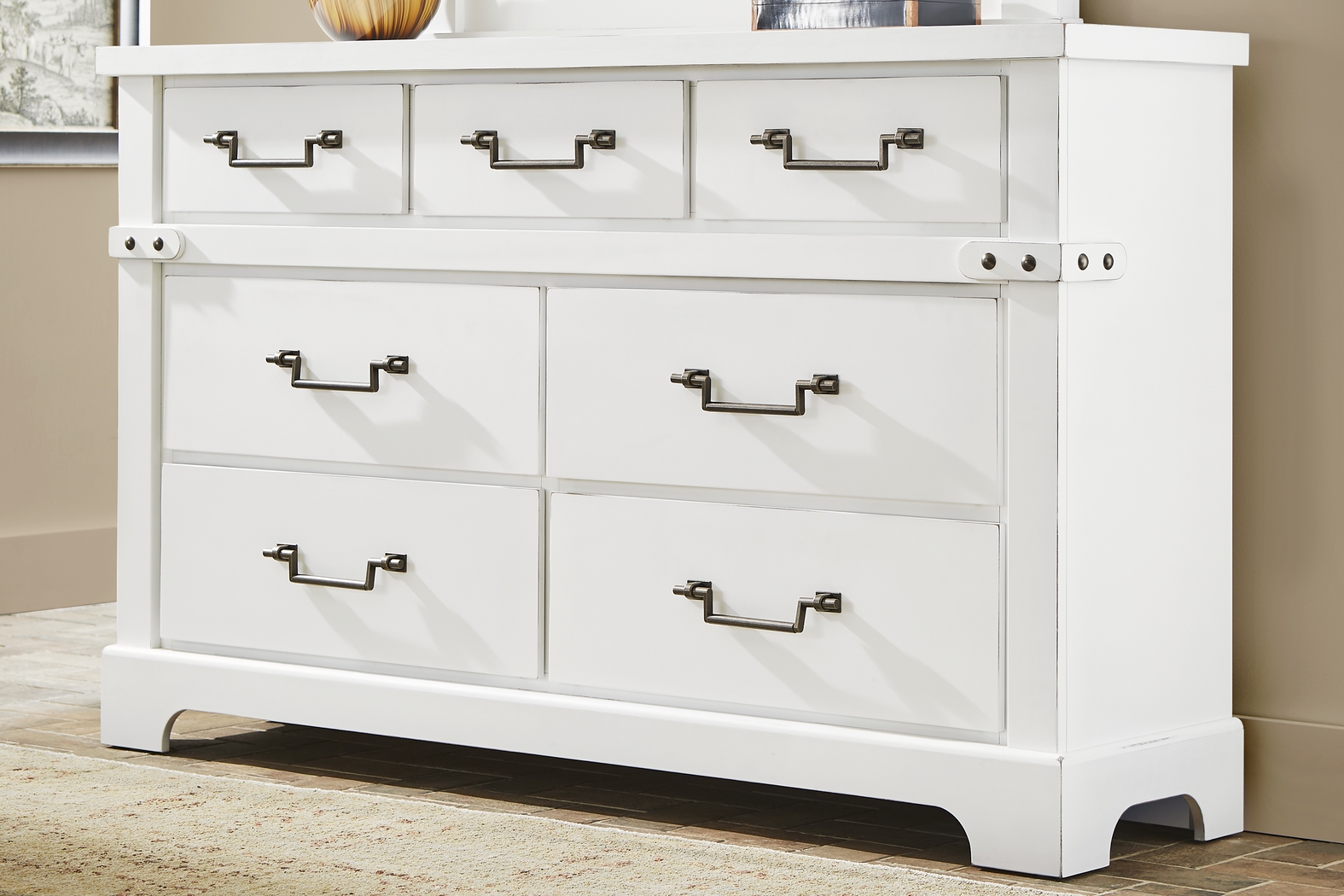 Fairhaven White 5 Pc King Panel Bedroom - Thumbnail - Image 6