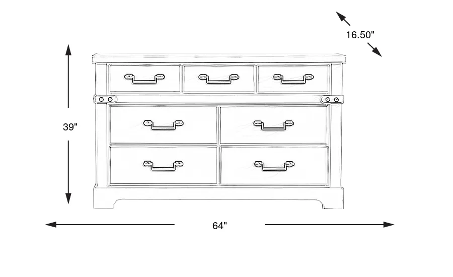 Dimension Image. Please refer to the Dimension Tab on this page for dimension details.