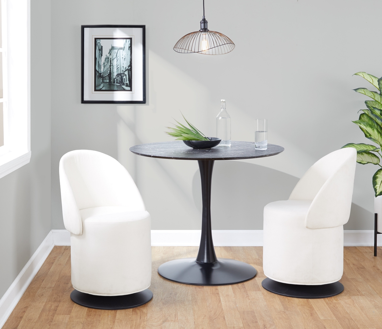 Fairington Cream Swivel Accent Chair - Thumbnail - Image 11