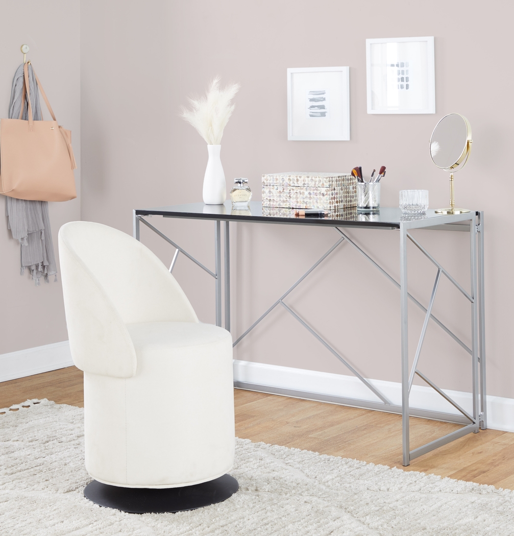 Fairington Cream Swivel Accent Chair - Thumbnail - Image 12