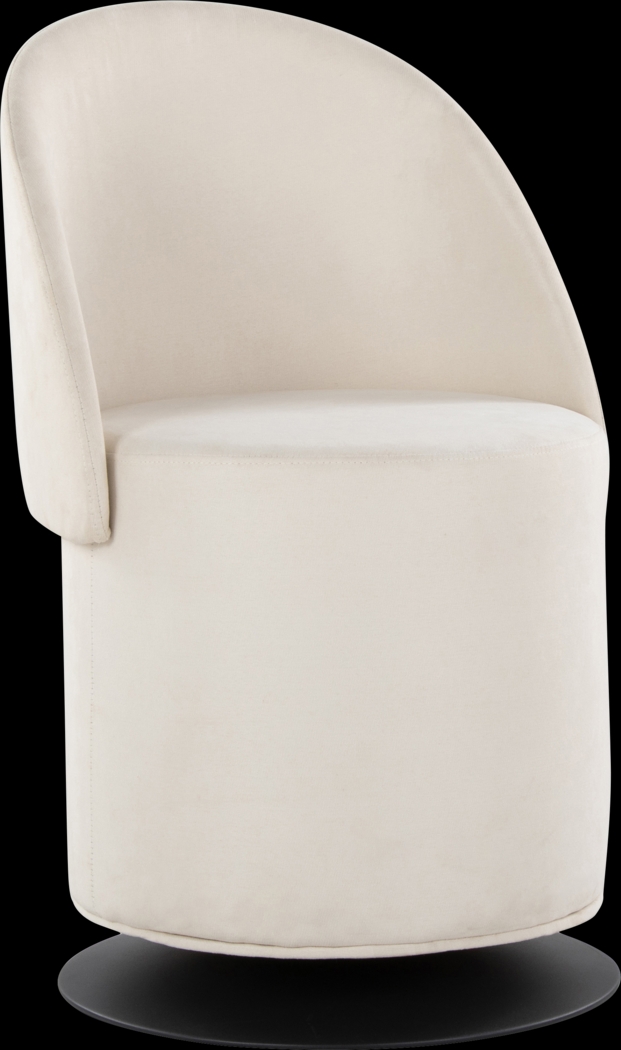 Fairington Cream Swivel Accent Chair - Thumbnail - Image 1