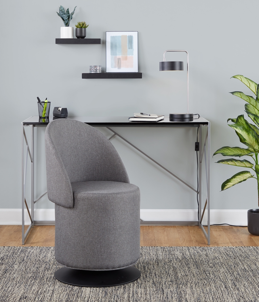 Fairington Gray Swivel Accent Chair - Thumbnail - Image 2