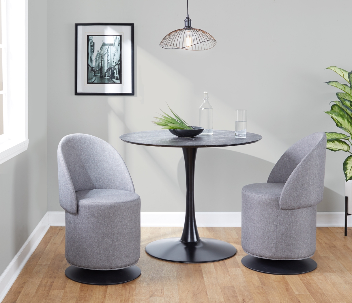 Fairington Gray Swivel Accent Chair - Thumbnail - Image 11