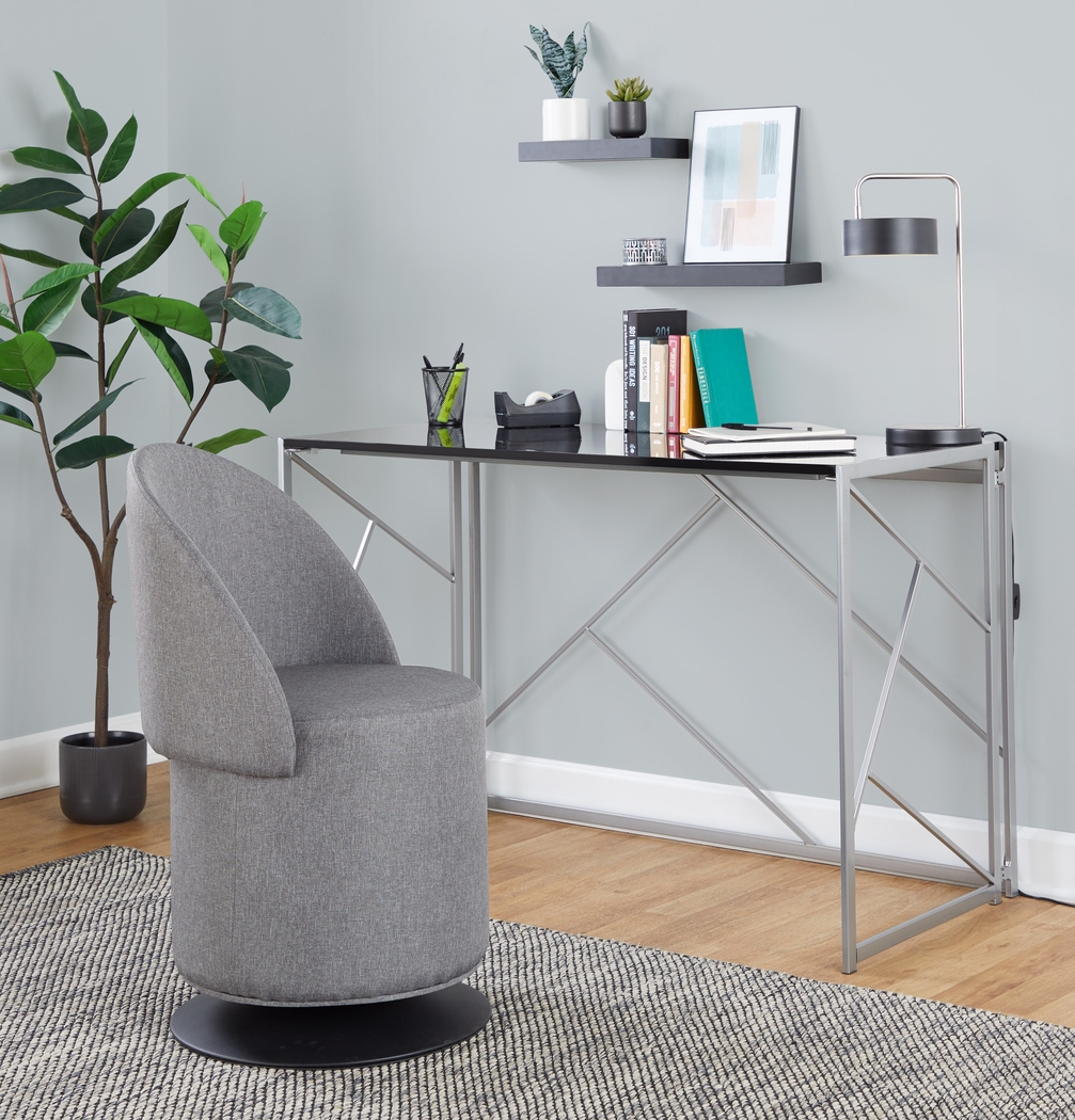 Fairington Gray Swivel Accent Chair - Thumbnail - Image 14