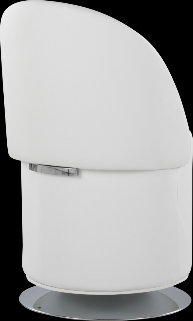 Fairington White Swivel Accent Chair - Thumbnail - Image 4