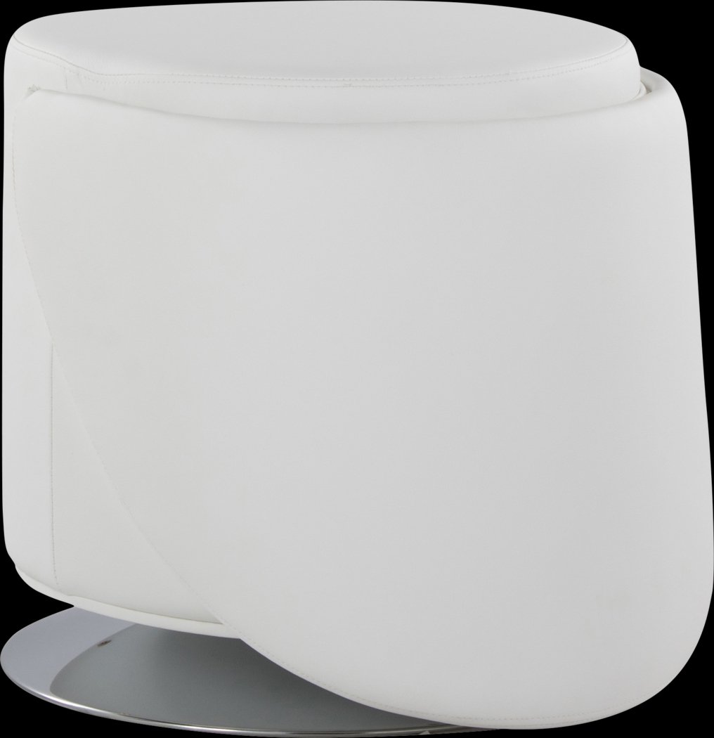 Fairington White Swivel Accent Chair - Thumbnail - Image 9