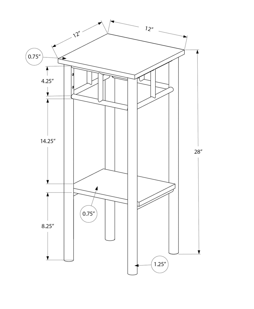 Fairknoll Black End Table - Thumbnail - Image 4