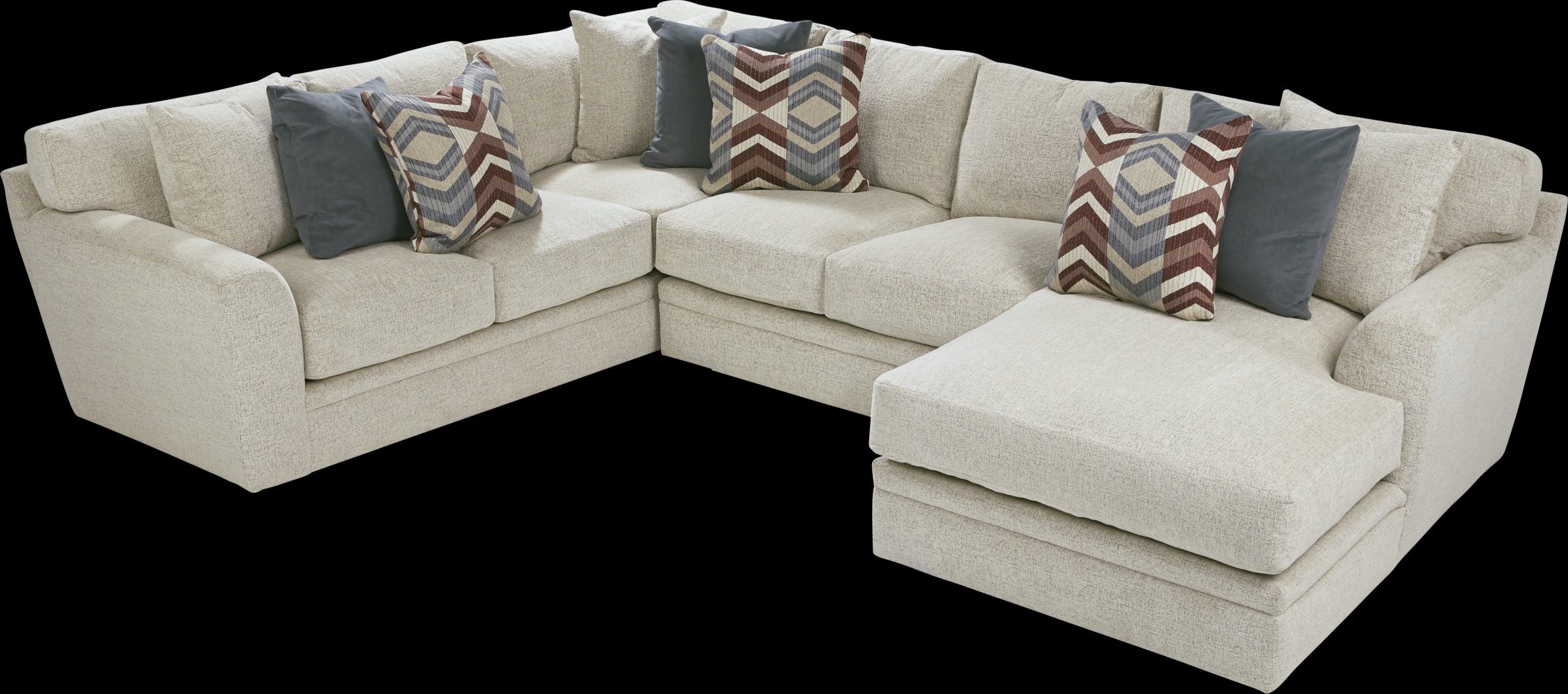 Fairleigh Linen 3 Pc Sectional - Thumbnail - Image 2