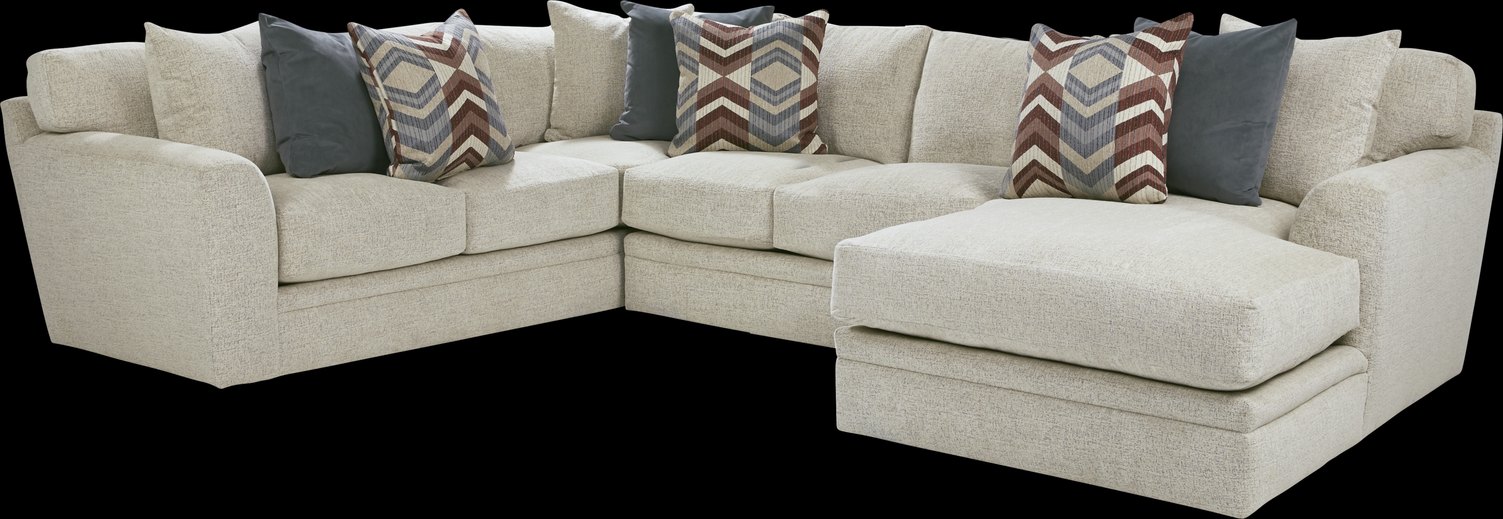 Fairleigh Linen 3 Pc Sectional - Thumbnail - Image 1