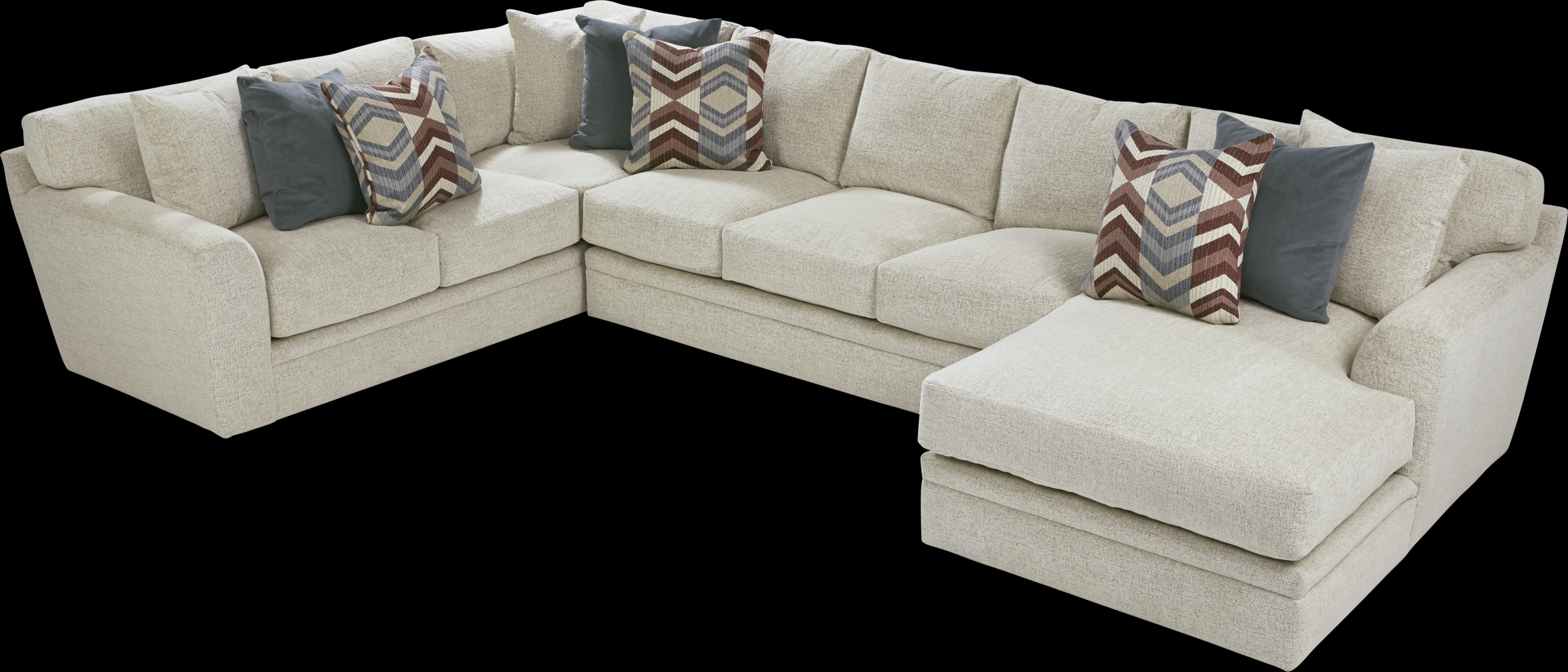Fairleigh Linen 3 Pc XL Sectional - Thumbnail - Image 3