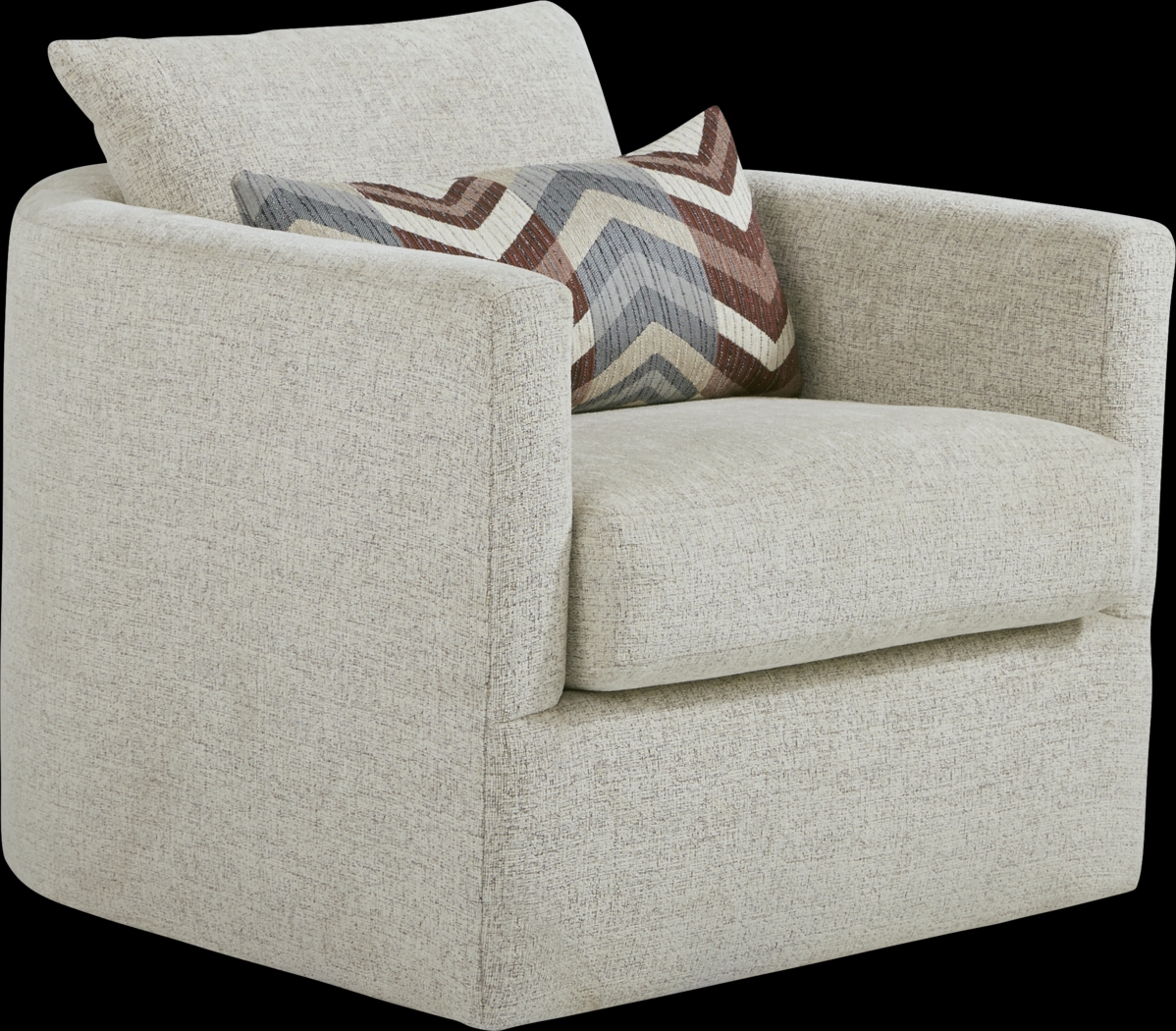 Fairleigh Linen Swivel Chair - Thumbnail - Image 1